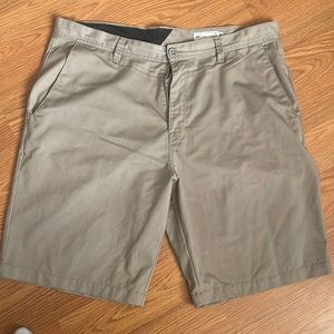 Gently used Volcom size 40 Tan shorts